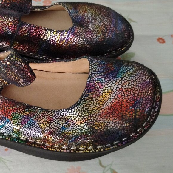 ❤️ALEGRIA Paloma Aura Rainbow Multicolor Mary Jane Comfort Shoes 7 37 - Picture 6 of 9